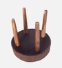 Nayla Stool In Caramel Brown Sparkle Colour