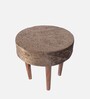 Nayla Stool In Green Sparkle Colour