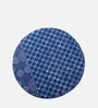 Nayla Stool In Indigo Patch Kantha Fabric Nayla Stool In Indigo Patch Kantha Fabric