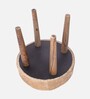 Nayla Stool Set Of 2 In Beige Sparkle Colour