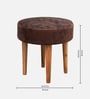 Nayla Stool Set Of 2 In Caramel Brown Sparkle Colour