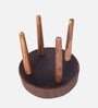 Nayla Stool Set Of 2 In Caramel Brown Sparkle Colour