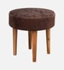 Nayla Stool Set Of 2 In Caramel Brown Sparkle Colour