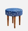 Nayla Stool Set Of 2 In Indigo Colour