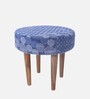 Nayla Stool Set Of 2 In Indigo Colour