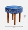 Nayla Stool Set Of 2 In Indigo Colour