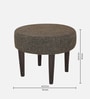Nayla Stool Set Of 2 In Jute Brown Colour