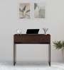Nayoko Writing Table in Brown Finish