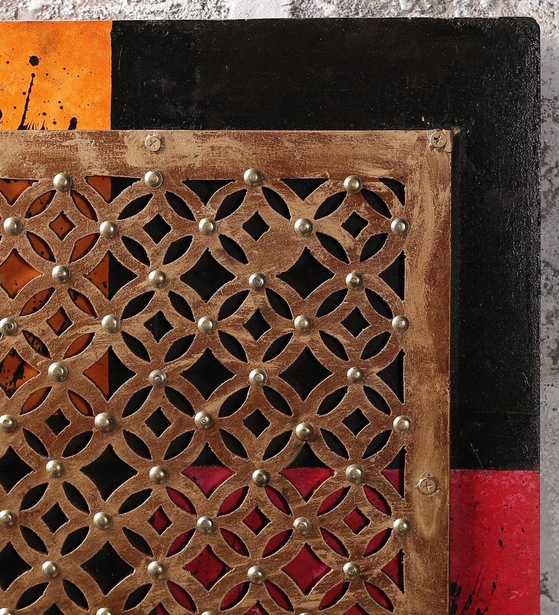 Buy Multicolour MDF & Mango Wood Wall Panel by Nandani Wood Online