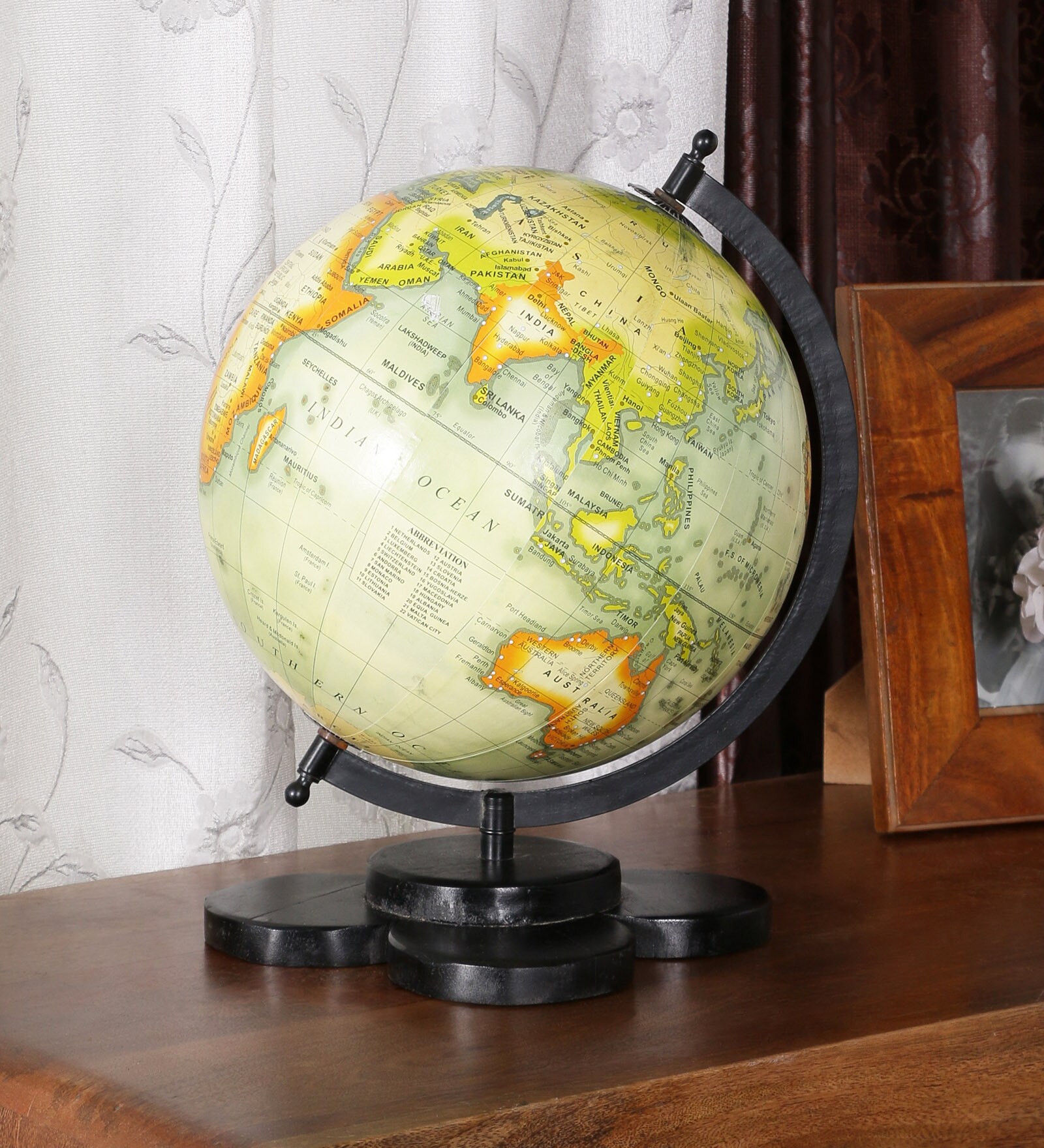 Multicolour MDF Globe