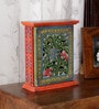 Multicolour Mango Wood Stand Key Holder