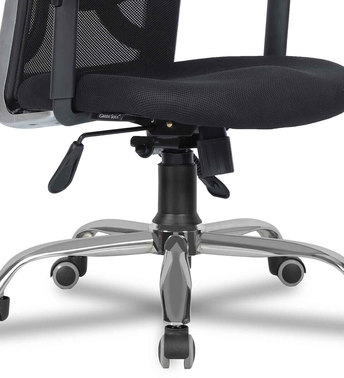 Buy NewYork Breathable Mesh Ergonomic Chair in Black Colour with