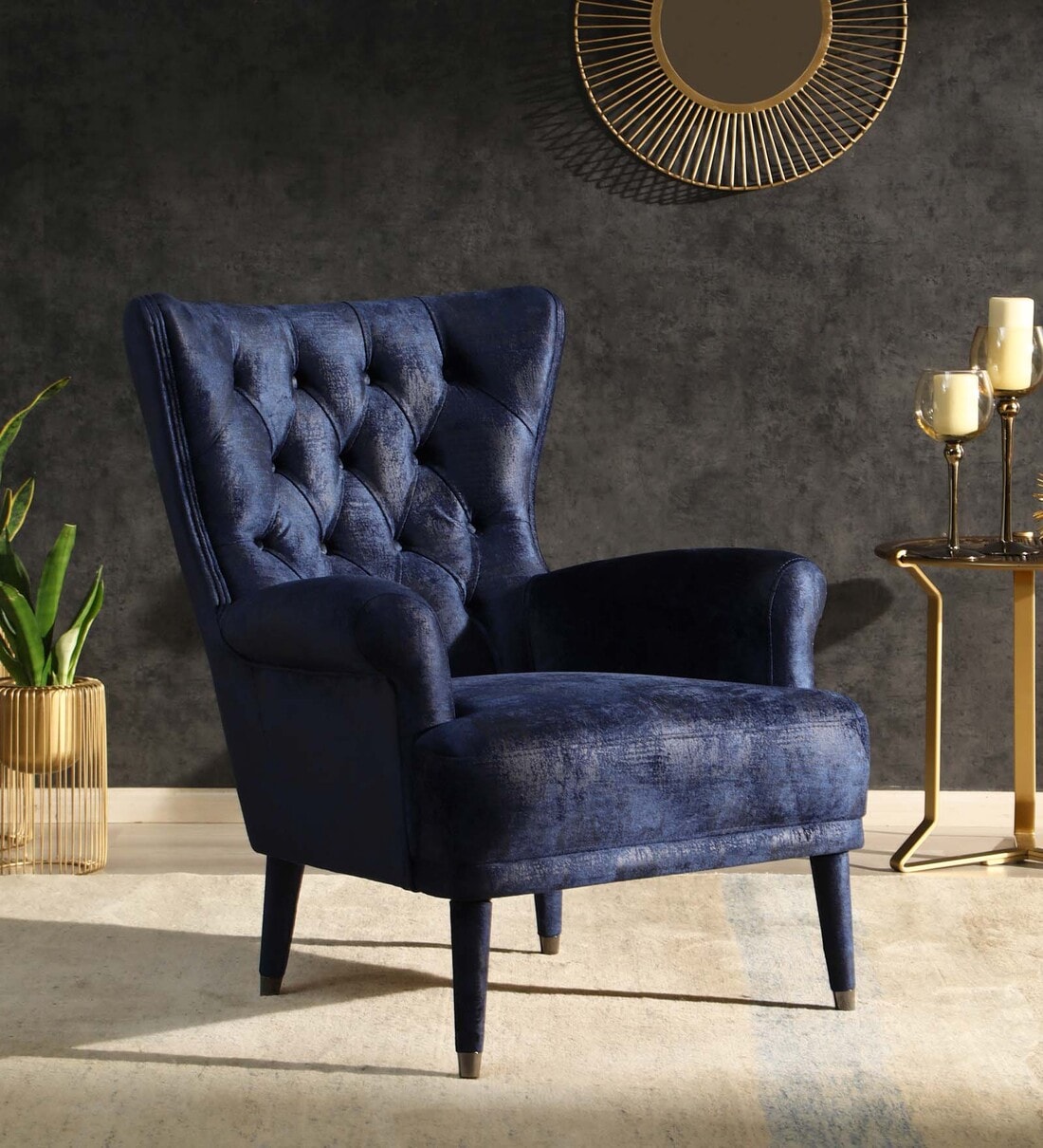 Royal discount blue armchair