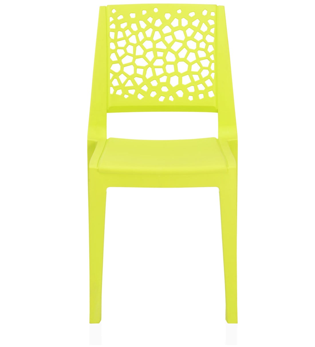 Buy Nexus Premium Plastic Chair in Citrus Green Colour by Nilkamal Online UnArmed Plastic