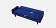 Nebia Fabric 3 Seater Convertible Sofa Cum Bed In Royal Blue Colour