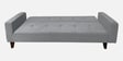 Rakuten Fabric 3 Seater Convertible Sofa Cum Bed In Ash Grey Colour
