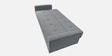 Rakuten Fabric 3 Seater Convertible Sofa Cum Bed In Ash Grey Colour