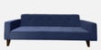 Rakuten Fabric 3 Seater Convertible Sofa Cum Bed In Navy Blue Colour