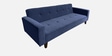 Rakuten Fabric 3 Seater Convertible Sofa Cum Bed In Navy Blue Colour