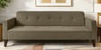 Rakuten Fabric 3 Seater Convertible Sofa Cum Bed In Sandy Brown Colour
