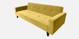 Rakuten Fabric 3 Seater Convertible Sofa Cum Bed In Yellow Colour