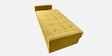 Rakuten Fabric 3 Seater Convertible Sofa Cum Bed In Yellow Colour