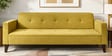 Rakuten Fabric 3 Seater Convertible Sofa Cum Bed In Yellow Colour
