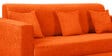 Nebula 3 Seater Sofa In Vivid Orange Colour