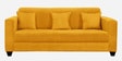 Nebula Fabric 3 Seater Sofa in Bold Yellow Colour