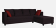 Nebula Fabric LHS Sectional Sofa in Coffee Brown Colour