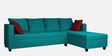 Nebula Fabric LHS Sectional Sofa in Sea Green Colour