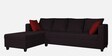 Nebula Fabric RHS Sectional Sofa in Coffee Brown Colour