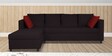 Nebula Fabric RHS Sectional Sofa in Coffee Brown Colour