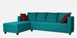 Nebula Fabric RHS Sectional Sofa in Sea Green Colour