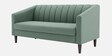Nemo Velvet Fabric 2 Seater Sofa In Sea Green Color