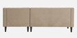 Nemo Velvet Fabric LHS L-Shaped 5 Seater Sofa In Beige Color