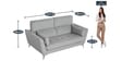 New Celeste 2 Seater Sofa in Grey Colour
