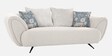 New Jersey Boucle Fabric 3 Seater Sofa in Ivory Colour