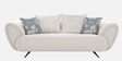 New Jersey Boucle Fabric 3 Seater Sofa in Ivory Colour