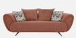 New Jersey Boucle Fabric 3 Seater Sofa in Rust Colour