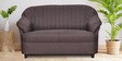 Barce Fabric 2 Seater Sofa in Brown Colour