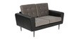 Newport 2 Seater Sofa in Grey & Black Colour