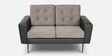 Newport 2 Seater Sofa in Grey & Black Colour