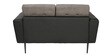 Newport 2 Seater Sofa in Grey & Black Colour