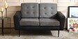 Newport 2 Seater Sofa in Grey & Black Colour