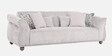 Newport Boucle Fabric 3 Seater Sofa in Silver Colour
