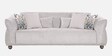 Newport Boucle Fabric 3 Seater Sofa in Silver Colour