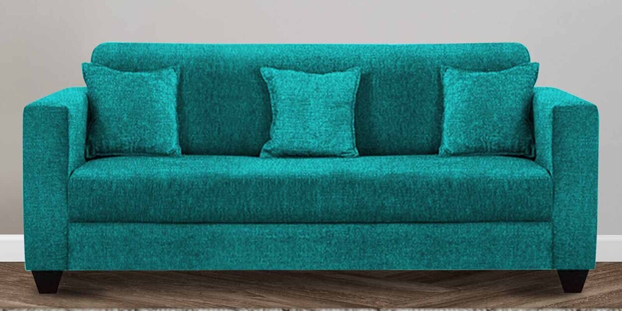 Buy Nebula Fabric 3 Seater Sofa in Sea Green Colour at 47 OFF by