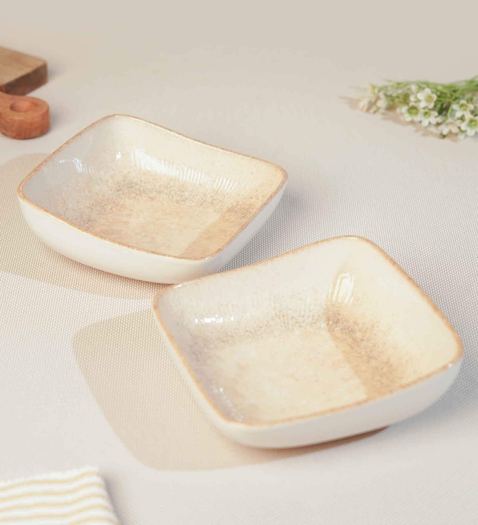 Nebula Collection Square Bowl 14cm Set of 2