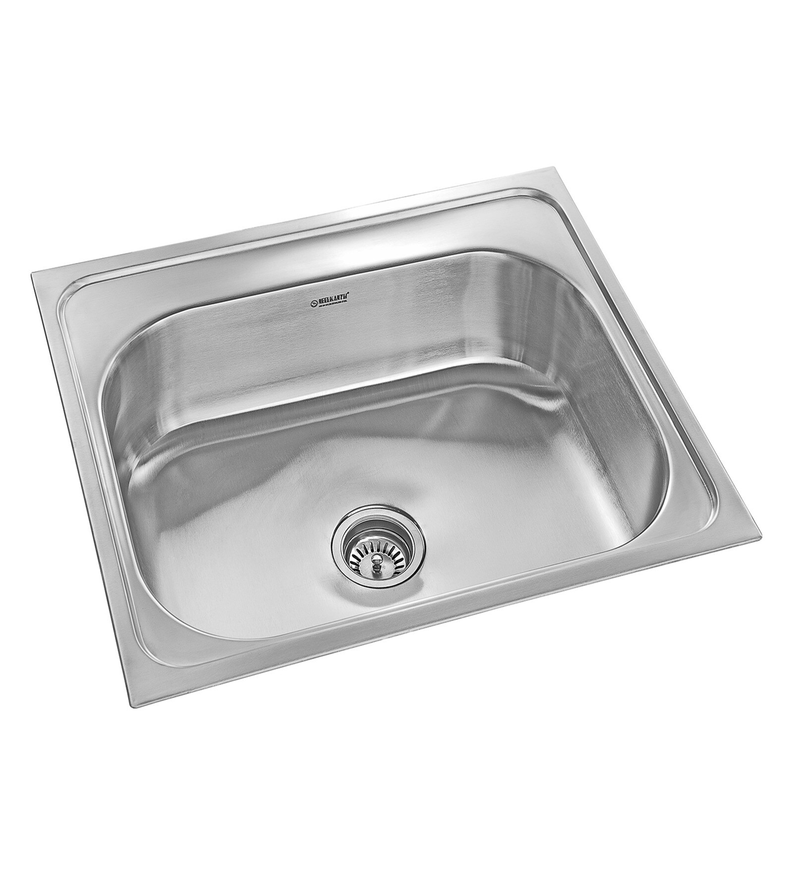 Buy Neelkanth LayOn LN 2418 Sb (R) Linen Stainless Steel Single Bowl